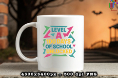 Level A 100 Days of School Unlocked Sublimation Design Product Image 3