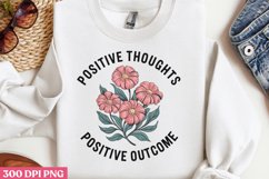 POSITIVE THOUGHTS POSITIVE PNG, Positive Sublimation PNG Product Image 3