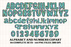 Easter Day Alphabet png clipart, easter day letters doodle Product Image 2