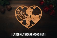 Valentine Ornament SVG,Laser Cut, Heart for laser cut Product Image 3