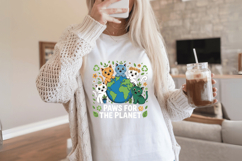Paws for the planet PNG Sublimation | Earth Day PNG Design Product Image 2