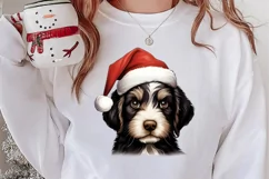Christmas Peeking Dogs Clipart, Christmas PNG Product Image 2
