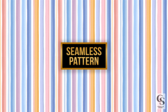 Colorful Stripes Digital Paper Pattern Product Image 2