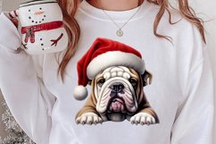 Christmas Peeking Dogs Clipart, Christmas PNG Product Image 2