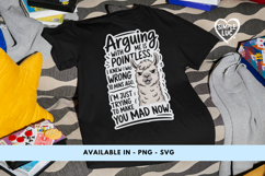 Funny Llama SVG - Arguing With Me is Pointless - Sarcastic Product Image 2