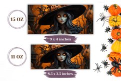 3D Halloween Mug Wrap Design, 3D Witch Sublimation PNG Product Image 2