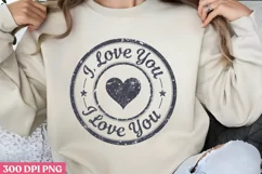 I Love You PNG, Valentines Day Stamps Clipa Product Image 3