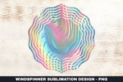 Pastel Light Waves Wind Spinner Sublimation Design Product Image 1