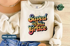 Saved by his grace PNG Design, Christian png Product Image 3