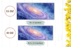 Watercolor Space Mug Wrap Design, Galaxy Mug Product Image 2