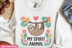 My Spirit Animal PNG, Sloth Sublimation PNG Product Image 3