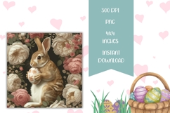 Floral Easter Square Coaster Designs, Floral Coasters Product Image 2