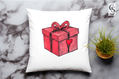 Heart Gift Box Clipart Sublimation PNG Product Image 3