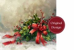 Watercolor Christmas Tumbler, Christmas Sublimation Tumbler Product Image 2