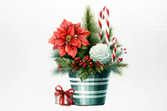 Christmas Houseplants Clipart PNG Product Image 2
