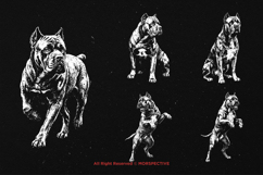 10 Bundle Dark Art Cane Corso Dog Beast Pitbull Doggy Doggo Product Image 3