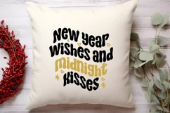 New year wishes and midnight kisses SVG, Happy New Year SVG Product Image 2