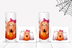 Watercolor Halloween Ghost Tumbler, Kids Halloween Tumbler Product Image 2