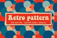Retro geometric pattern with circles Product Image 1