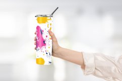 Colorful abstract splashes tumbler wrap sublimation design Product Image 2