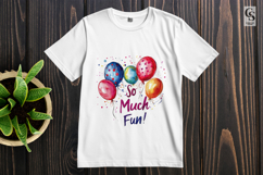 Colorful Balloon Watercolor Clipart Sublimation PNG Product Image 2