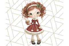 Cozy Christmas Clipart, Santa and Friends PNG Graphics Product Image 2