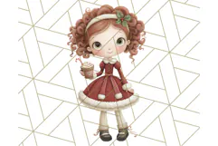 Cozy Christmas Clipart, Santa and Friends PNG Graphics Product Image 2