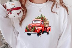 Watercolor Christmas Farm Clipart Product Image 2