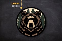Bear SVG laser cut file for Glowforge Product Image 2