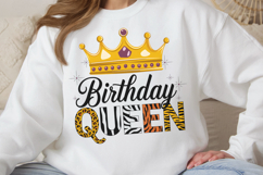 Birthday queen PNG, Birthday Sublimation PNG Product Image 1