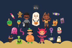 Halloween Boys Trick or Treat Clipart Bunde Product Image 2
