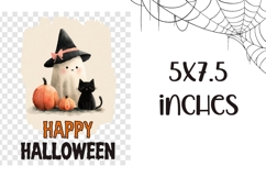 Happy Halloween Towel, Watercolor Halloween Ghost Towel Product Image 2