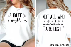 Not all who wander are lost SVG, But I might be SVG Product Image 2