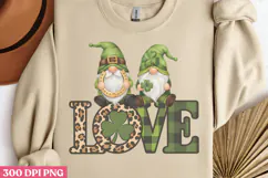 Love PNG, Gnome St Patricks Day Sublimation PNG Product Image 2