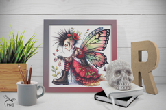 Flower elf digital paper, background clipart Product Image 2