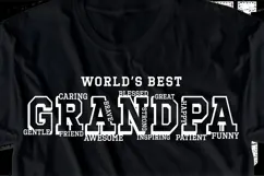 World's Best Grandpa, Dad Shirt, Fathers Day Quote Shirt SVG Product Image 2