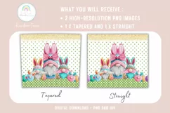 Gnomes Easter 20 oz Skinny Tumbler Sublimation PNG Design Product Image 2