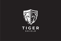 Tiger Shield Logo Design Vector Illustration Product Image 1