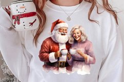 Christmas Purple Santa Claus Sublimation, Christmas PNG Product Image 2