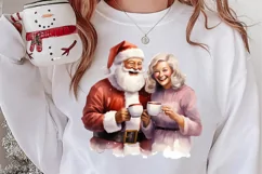 Christmas Purple Santa Claus Sublimation, Christmas PNG Product Image 2