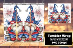 Independence Day Gnome Tumbler Wrap Product Image 1