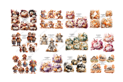 Huge Bundle, Autumn Mega Clipart Bundle, Fall Clipart Product Image 2