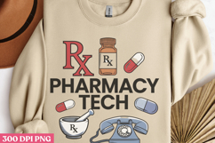 Pharmacy tech PNG, Pharmacy Technician Sublimation PNG Product Image 2