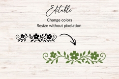 Elegant Floral Divider SVG Product Image 2