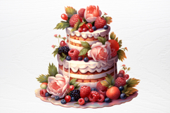 Christmas Cake Sublimation Clipart PNG Product Image 2