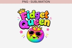 Fidget queen png design for T-shirts Product Image 2
