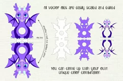 Beautiful Dragon | Lollipop Holder | Paper Craft Template Product Image 2