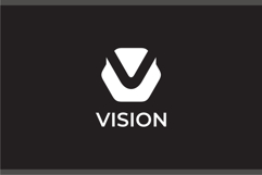 Vision Hexagon Letter V Logo Design Vector Product Image 2