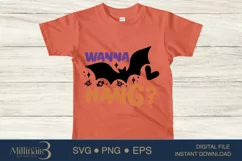 Wanna hang Halloween SVG PNG Sublimation |Boo Witch Product Image 2