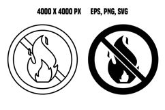 No Fire Icons Product Image 1